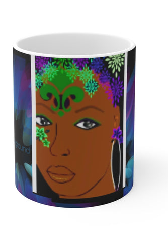 Ethnic faces mug cups