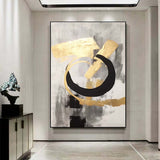 Hand Painted Oil Painting Large Abstract Canvas Art Handmade Abstract Painting Original Art Gold Painting On Canvas Minimalist Abstract Painting Oversized Canvas Art
